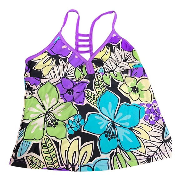 Girls swimwear bathing suit tankini tops size 12 - Picture 3 of 6